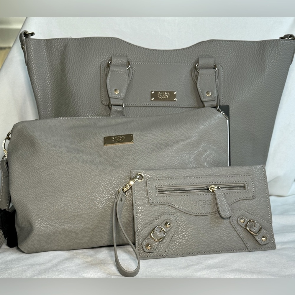 BCBG 3-in-1 Tote/Crossbody/Wallet